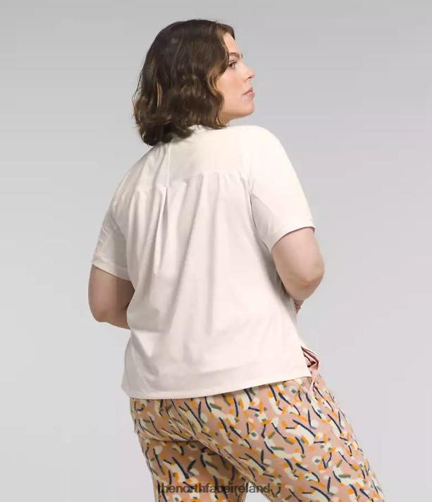 Clothing The North Face Women Plus Dawndream Short-Sleeve Gardenia White Heather 4VP2RZ622
