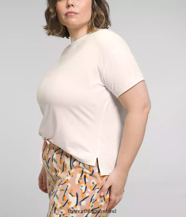 Clothing The North Face Women Plus Dawndream Short-Sleeve Gardenia White Heather 4VP2RZ622