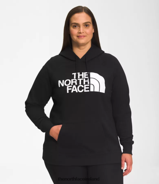 Clothing The North Face Women Plus Half Dome Pullover Hoodie TNF Black/TNF White 4VP2RZ58