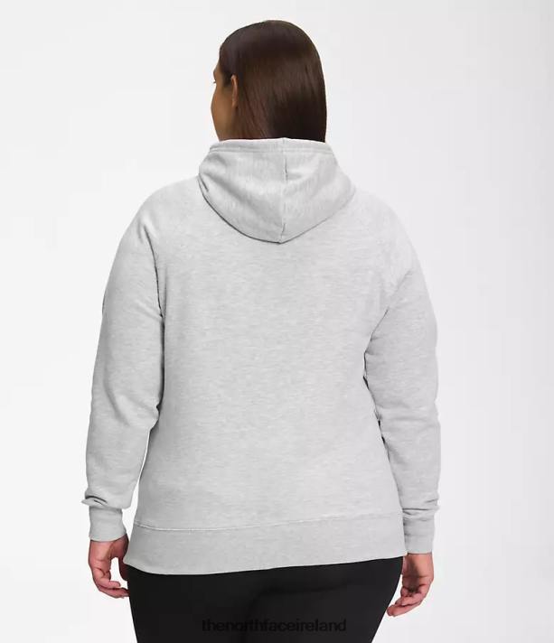 Clothing The North Face Women Plus Half Dome Pullover Hoodie TNF Light Grey Heather/TNF White 4VP2RZ56