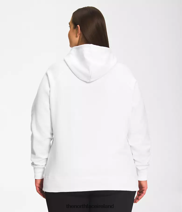 Clothing The North Face Women Plus Half Dome Pullover Hoodie TNF White/TNF Black 4VP2RZ57