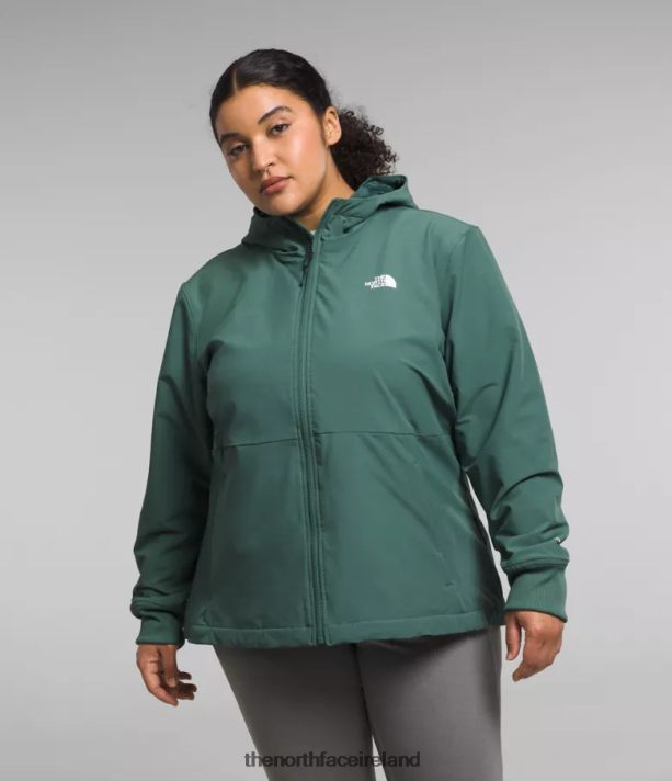 Clothing The North Face Women Plus Shelbe Raschel Hoodie Dark Sage 4VP2RZ245