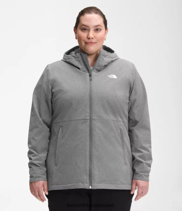 Clothing The North Face Women Plus Shelbe Raschel Hoodie TNF Medium Grey Heather 4VP2RZ1177