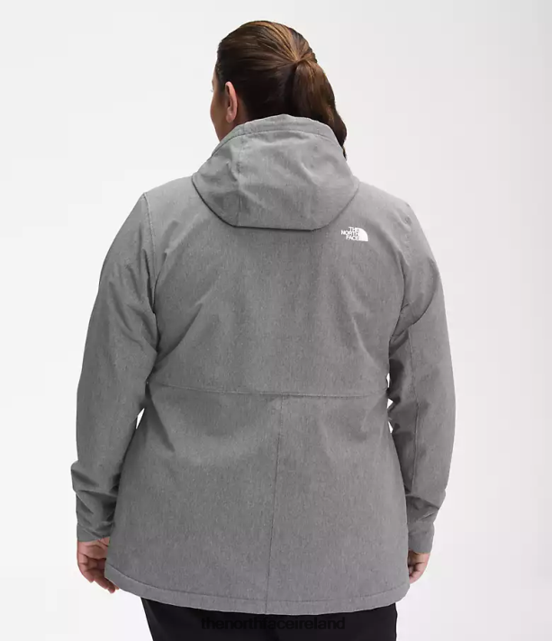 Clothing The North Face Women Plus Shelbe Raschel Hoodie TNF Medium Grey Heather 4VP2RZ1177
