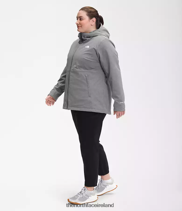 Clothing The North Face Women Plus Shelbe Raschel Hoodie TNF Medium Grey Heather 4VP2RZ1177