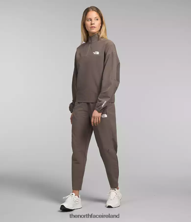 Clothing The North Face Women Tekware Grid 1/4 Zip Falcon Brown 4VP2RZ250