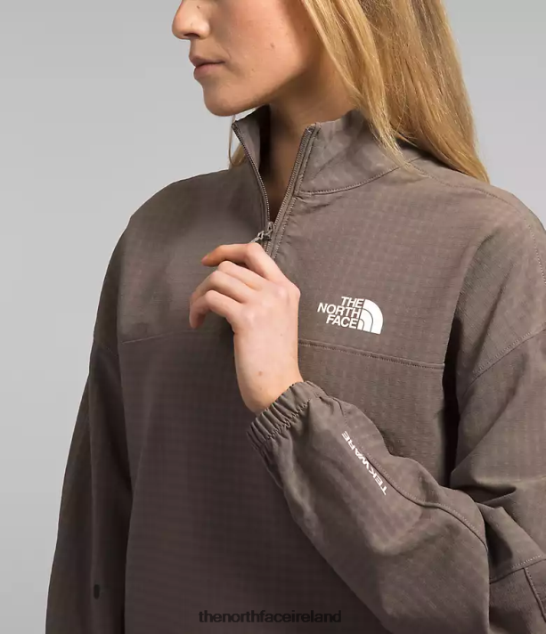 Clothing The North Face Women Tekware Grid 1/4 Zip Falcon Brown 4VP2RZ250
