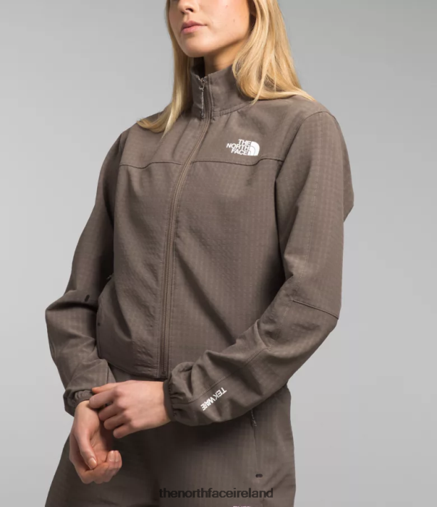 Clothing The North Face Women Tekware Grid Full-Zip Falcon Brown 4VP2RZ570