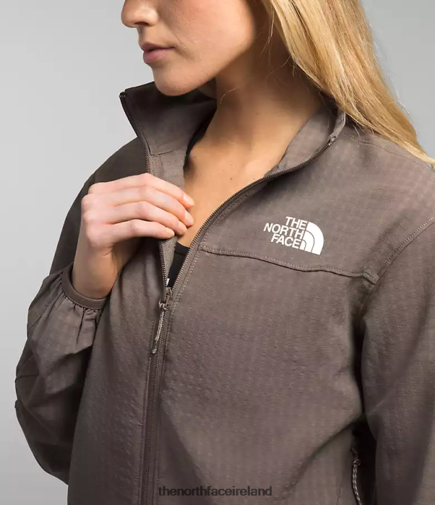 Clothing The North Face Women Tekware Grid Full-Zip Falcon Brown 4VP2RZ570