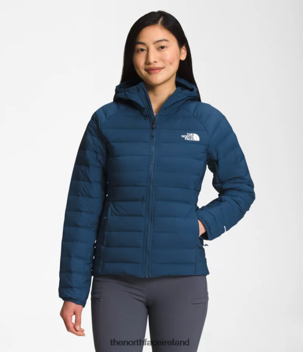 Clothing The North Face Women Belleview Stretch Down Hoodie Shady Blue 4VP2RZ670