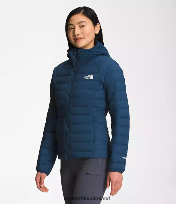 Clothing The North Face Women Belleview Stretch Down Hoodie Shady Blue 4VP2RZ670