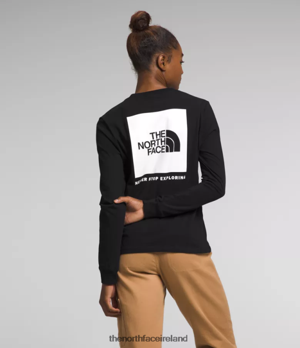 Clothing The North Face Women Long-Sleeve Box NSE Tee TNF Black/TNF White 4VP2RZ680