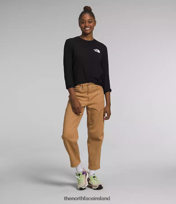 Clothing The North Face Women Long-Sleeve Box NSE Tee TNF Black/TNF White 4VP2RZ680