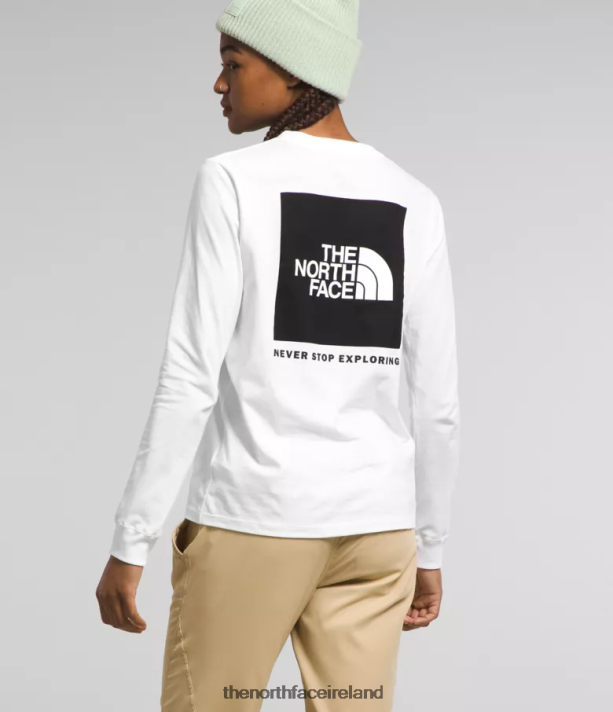 Clothing The North Face Women Long-Sleeve Box NSE Tee TNF White/TNF Black 4VP2RZ678