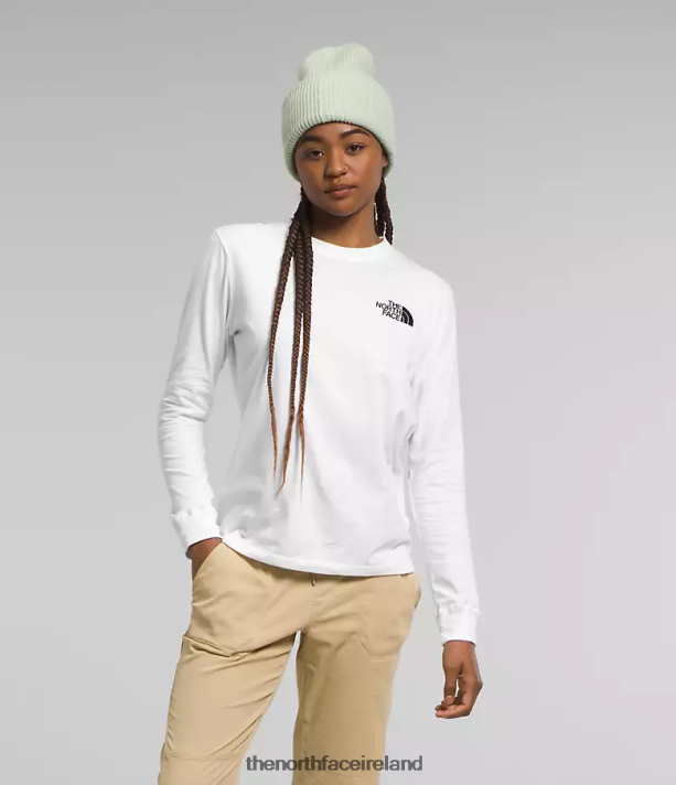 Clothing The North Face Women Long-Sleeve Box NSE Tee TNF White/TNF Black 4VP2RZ678