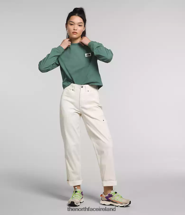 Clothing The North Face Women Long-Sleeve Heritage Patch Tee Dark Sage 4VP2RZ852