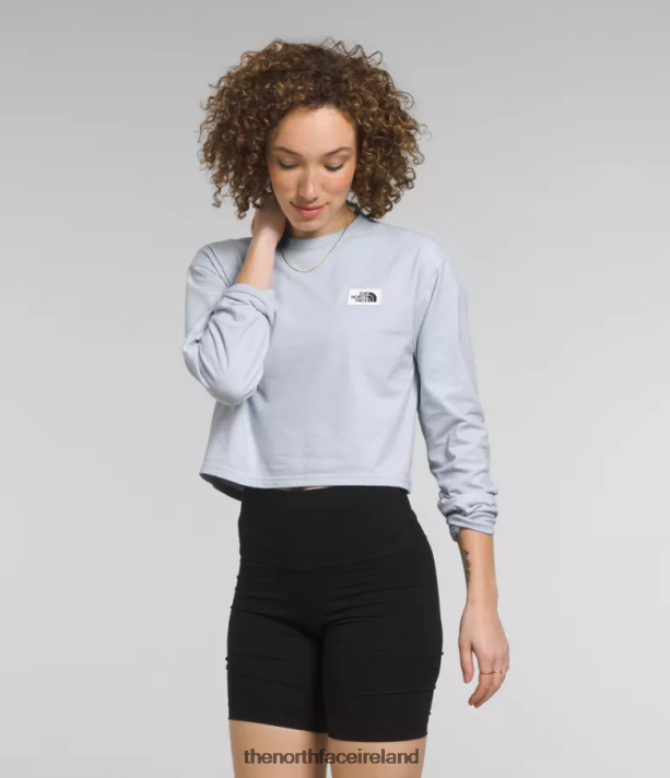 Clothing The North Face Women Long-Sleeve Heritage Patch Tee Dusty Periwinkle 4VP2RZ850