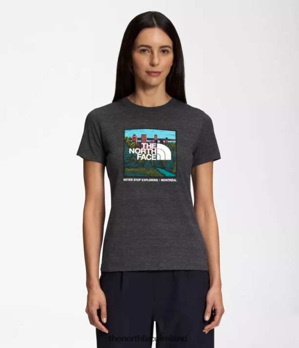 Clothing The North Face Women Short Sleeve City Landmark Triblend Tee TNF/Montreal 4VP2RZ1023
