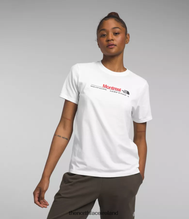 Clothing The North Face Women Short-Sleeve City Tee TNF White/Montreal 4VP2RZ1292